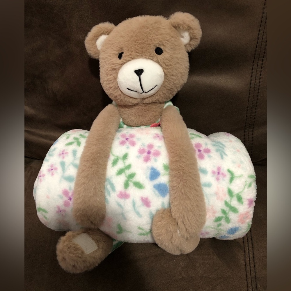 Kids Bear and Blanket Stuffed Animal